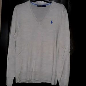 Ralph Lauren Golf v neck merino wool sweater